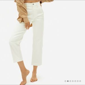 Everlane Straight Leg Crop in Bone